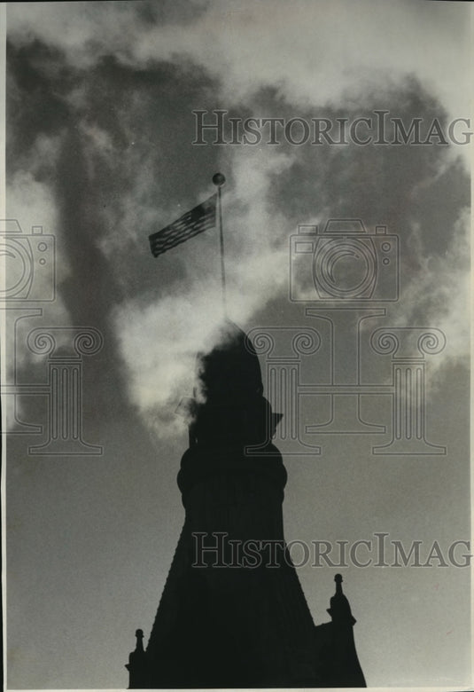 1960 Milwaukee City Hall's Old Glory-Historic Images