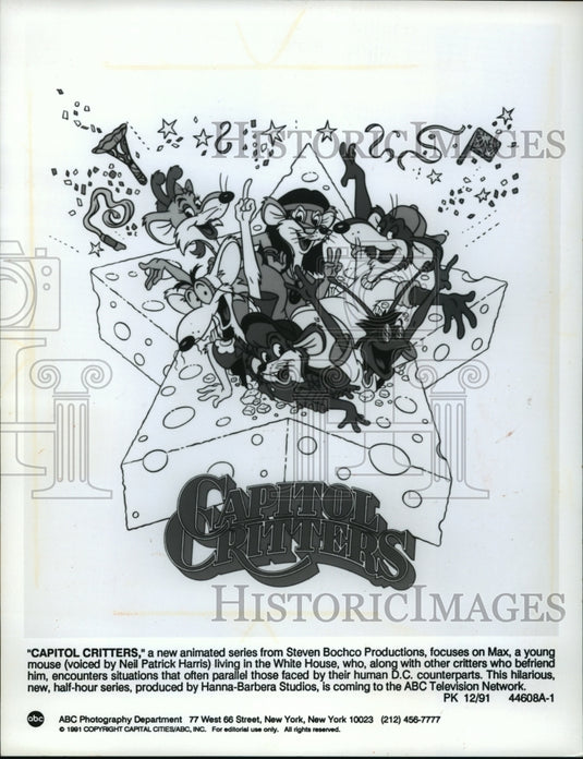 1991 Press Photo "Capitol Critters," A New Series Focuses On A Young Mouse - Historic Images