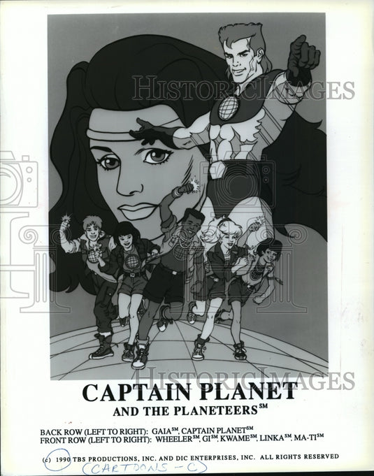 1990 Press Photo Captain Planet And The Planeteers - mja71703 - Historic Images