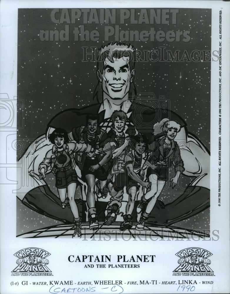 1990 Press Photo Captain Planet and the Planeteers - mja71705 - Historic Images