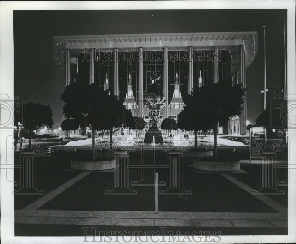 1969 Press Photo Music Center of the County of Los Angeles Dedicated Fountain- Historic Images