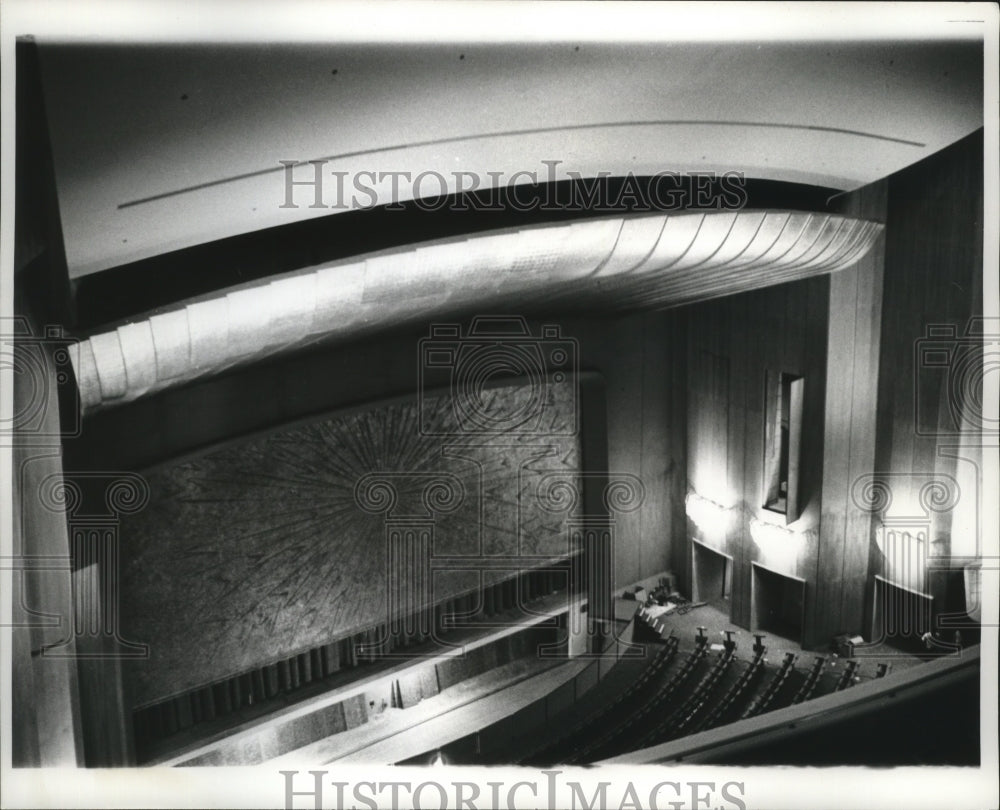 1966 Press Photo View of Stage from Fourth Balcony at Los Angeles Music Center-Historic Images