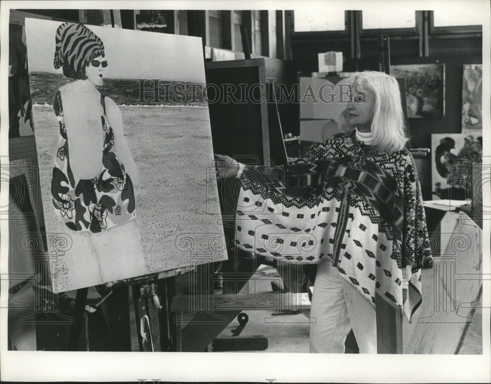 1973 Press Photo Madeline Toureloty Art Film Director, Door County Art Galleries-Historic Images