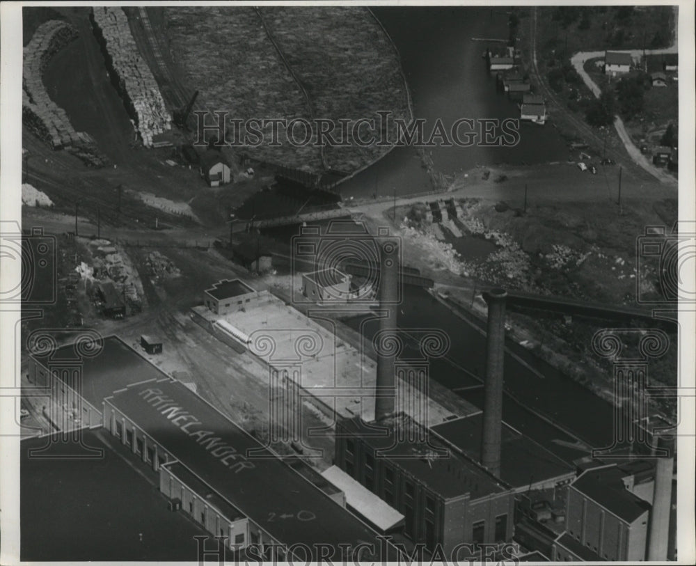 1988 Rhinelander Dam, Wisconsin River, Rhinelander Paper Company-Historic Images