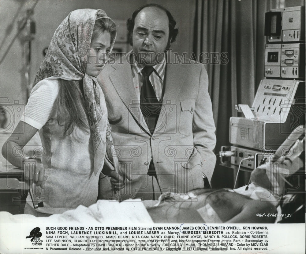 1951 Press Photo Dyan Cannon and James Coco in the Film &#39;Such Good Friends&#39; - Historic Images