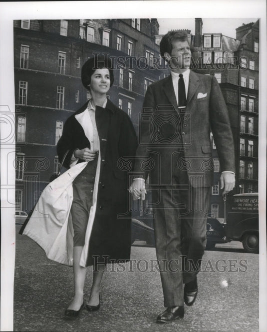 1959 Press Photo Famous concert pianist, Van Cliburn and Tonia Dorati in Lodon-Historic Images
