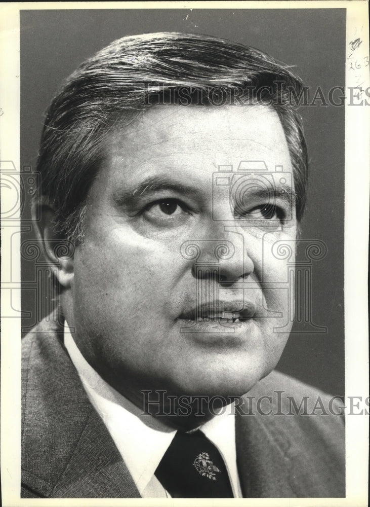 1979 Press Photo Senator Frank Church appearing on &quot;Face the Nation&quot; - mja73072-Historic Images