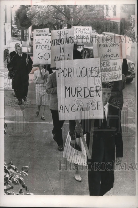 1981 Press Photo Methodist ministers protest Portuguese policies in Angola - Historic Images