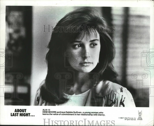 1986 Press Photo Demi Moore in "About Last Night" - mja73469-Historic Images