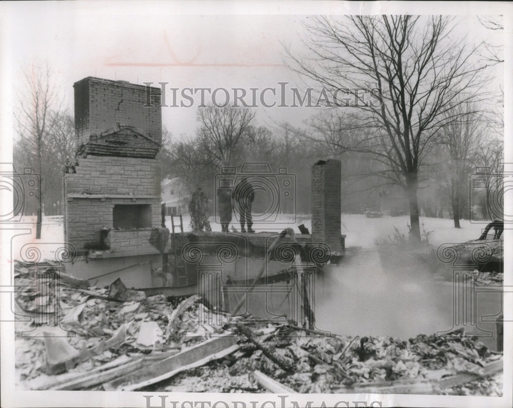 1962 Press Photo Landon Family Home Destroyed by Natural Gas Explosion - Historic Images