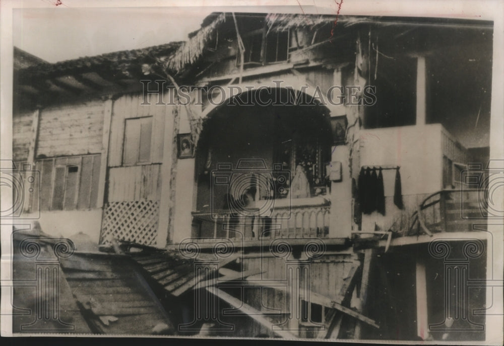 1963 Press Photo Chapel Altar Remained After Fatal Fire at Roman Catholic School-Historic Images