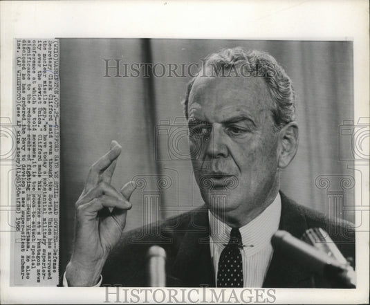 1968 Press Photo United States Secretary of Defense Clark Clifford - mja74210-Historic Images