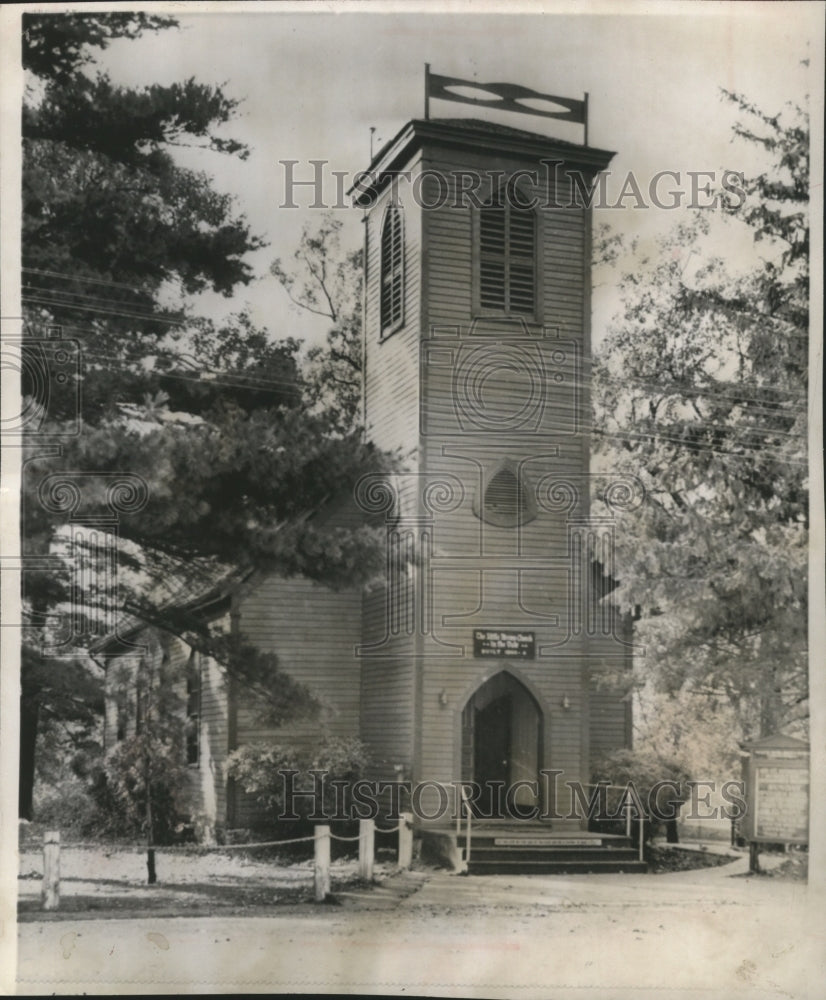 1957 Press Photo Little Brown Church in the Vale near Nashua, Iowa - mja74393 - Historic Images