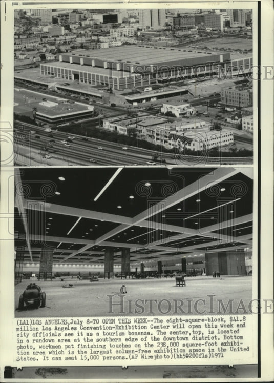 1971 Press Photo The Los Angeles Convention-Exhibition Center - mja74569 - Historic Images