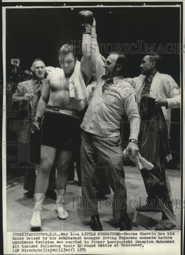 1972 Press Photo Heavyweight boxer George Chuvalo - mja74599-Historic Images