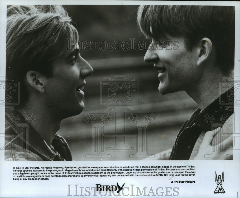 1985 Press Photo &quot;Birdy,&quot; starring Matthew Modine and Nicolas Cage - mja75134-Historic Images