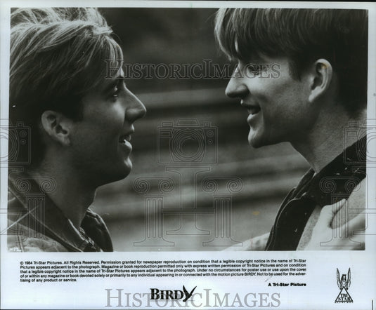 1985 Press Photo "Birdy," starring Matthew Modine and Nicolas Cage - mja75134-Historic Images