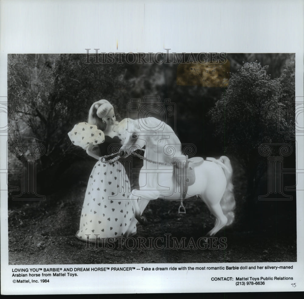 1992 Press Photo Barbie With Dream Horse Prancer - mja75441 - Historic Images