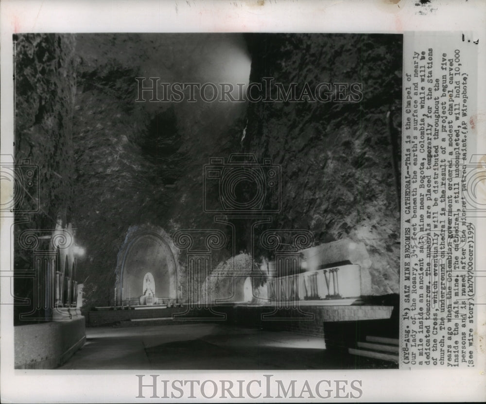 1954 The Chapel Of Our Lady Of The Rosary Near Bogota, Colombia - Historic Images