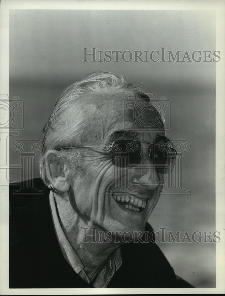 1977 Press Photo Captain Jacques-Yves Cousteau From the ABC News Series - Historic Images