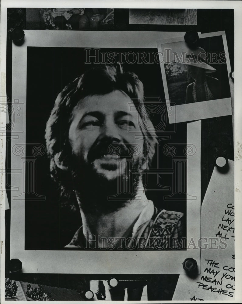 1978 Press Photo Musician, Eric Clapton reply to critics: I&#39;m the champion.-Historic Images