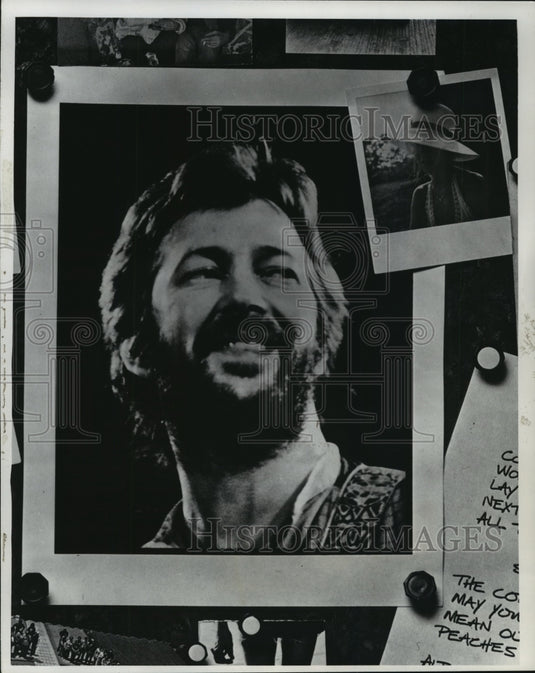 1978 Press Photo Musician, Eric Clapton reply to critics: I'm the champion.-Historic Images