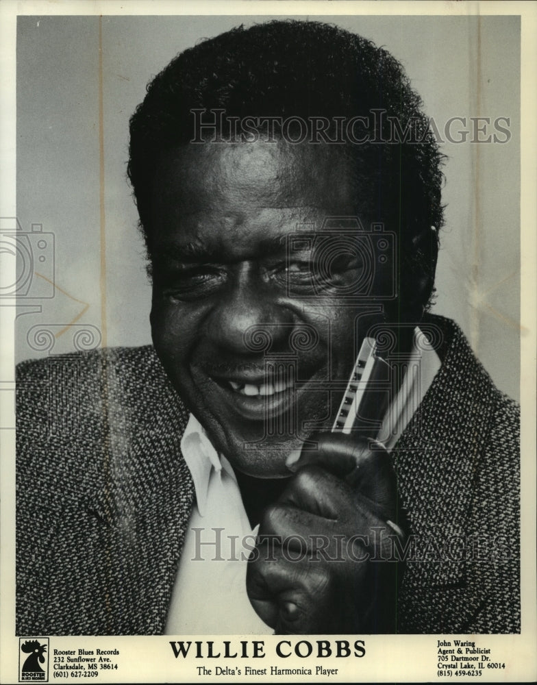 1992 Press Photo Willie Cobbs - The Delta&#39;s Finest Harmonica Player - mja76063 - Historic Images