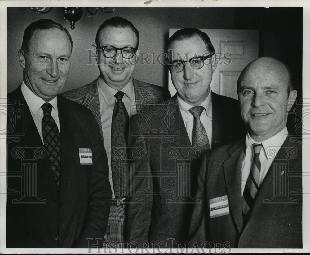 1971 Press Photo Paige, Coddington, Hobert, and Sanderson of Cit. Gov. Buereau - Historic Images
