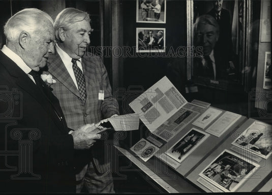 1987 Press Photo Former County Executive John Doyne & County Executive O'Donnell-Historic Images