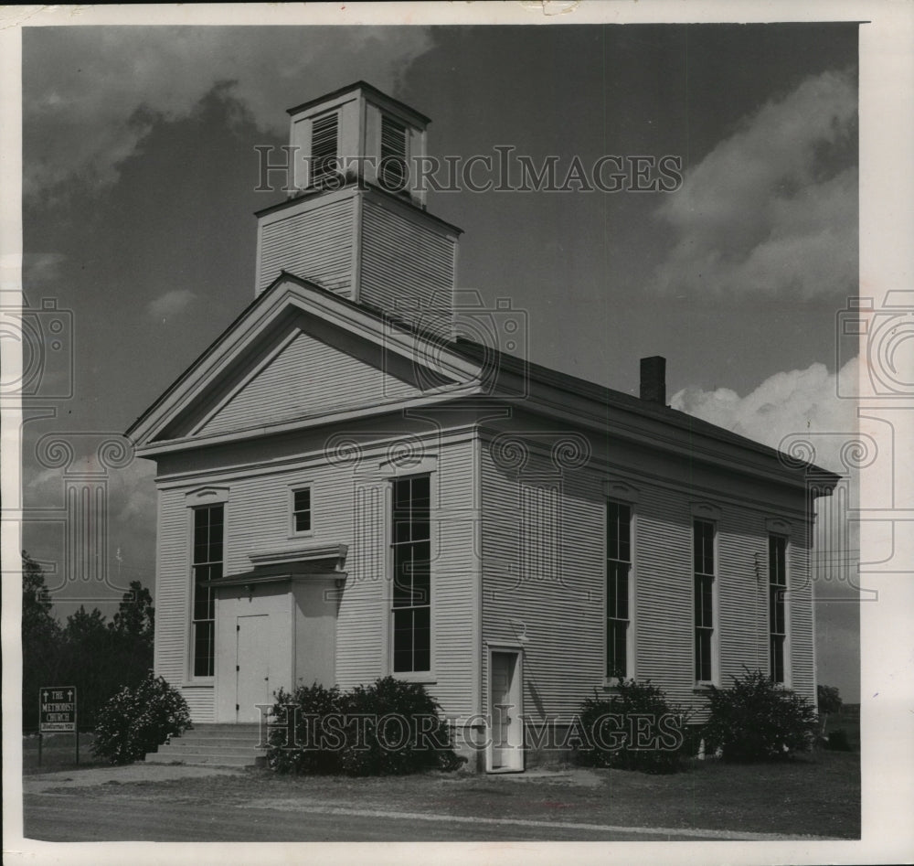 1964 Press Photo The Methodist Church as Ployer is almost 100 years old-Historic Images