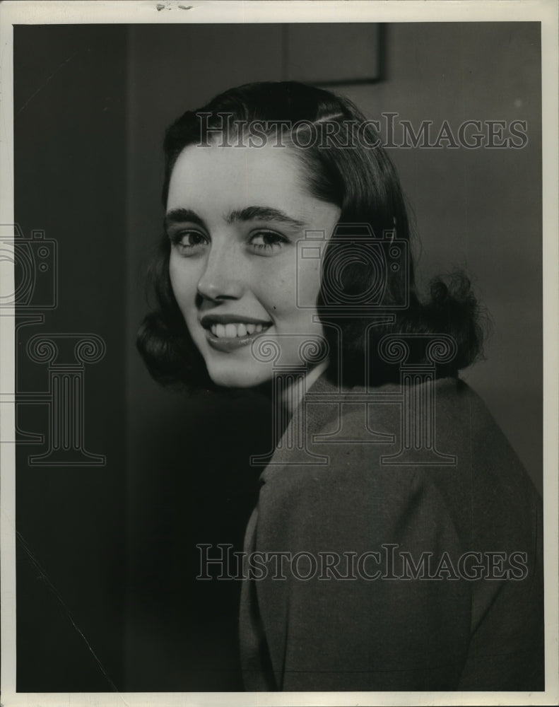 1941 Press Photo Patricia Curley--Mrs. Ray Krzoska, married to Coach Ray Krzoska-Historic Images
