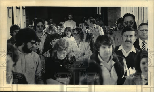 1984 Press Photo Concordia University Wisconsin, Lutheran Church students - Historic Images