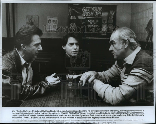 1989 Press Photo Scene From Film "Family Business" Starring Sean Connery-Historic Images