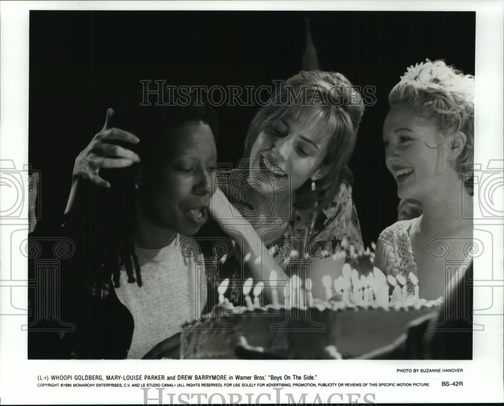 1995 Press Photo Of Actresses Cast In The Motion Picture &quot;Boys On The Side&quot; - Historic Images