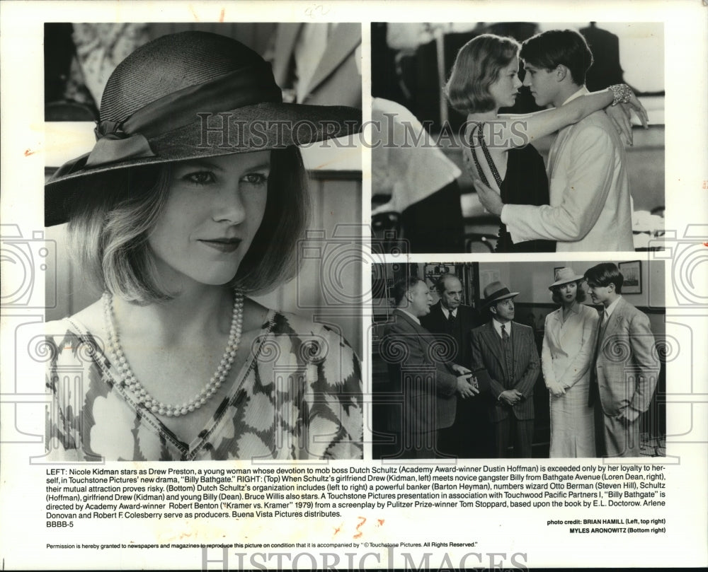 1991 Press Photo The Star-Studded Cast of The Motion Picture &quot;Billy Bathgate&quot; - Historic Images