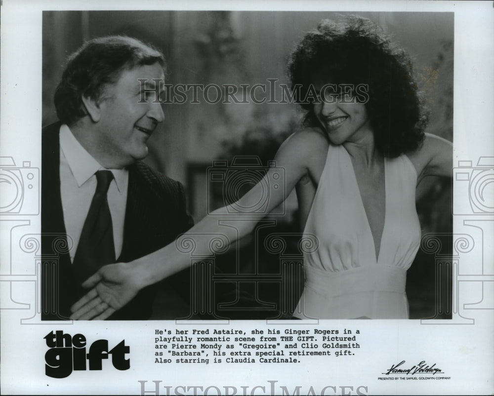 1983 Press Photo Clio Goldsmith and Pierre Mondy in Motion Picture &quot;The Gift&quot; - Historic Images