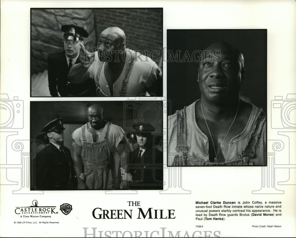 1999 Press Photo Michael Clarke Duncan, David Morse, Tom Hanks &quot;The Green Mile&quot; - Historic Images