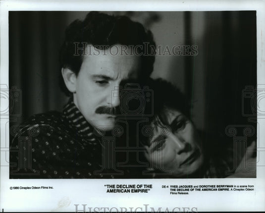 1987 Press Photo Scene from "The Decline of the American Empire" movie - Historic Images
