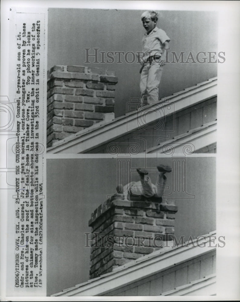 1965 Press Photo Tommy Conrad, son of Lieutenant Commander Charles Conrad-Historic Images