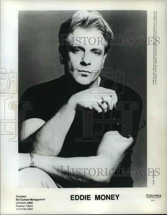 1991 Press Photo Rocker Eddie Money - Historic Images