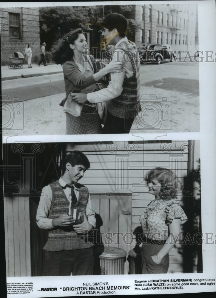 1986 Press Photo scenes from film, &quot;Brighton Beach Memoirs.&quot; - mja78714 - Historic Images