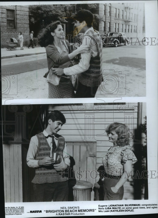 1986 Press Photo scenes from film, "Brighton Beach Memoirs." - mja78714 - Historic Images