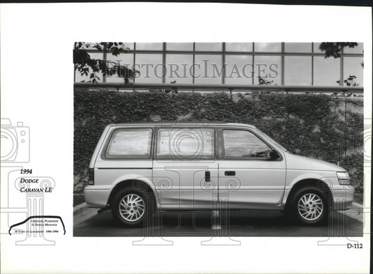 1994 Press Photo one of the original minivans, the Dodge Caravan LE - mja79595-Historic Images
