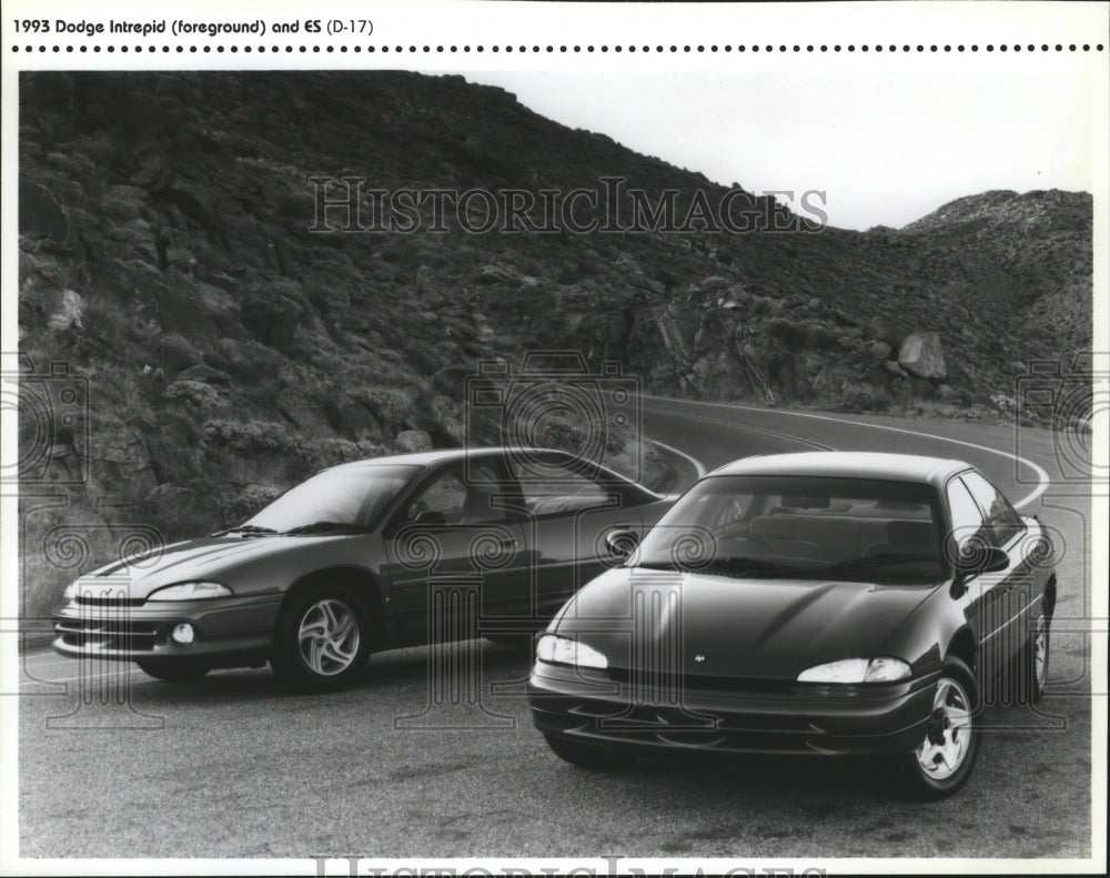 1993 Press Photo Dodge&#39;s New Comers: Two versions of the Intrepid - mja79603-Historic Images