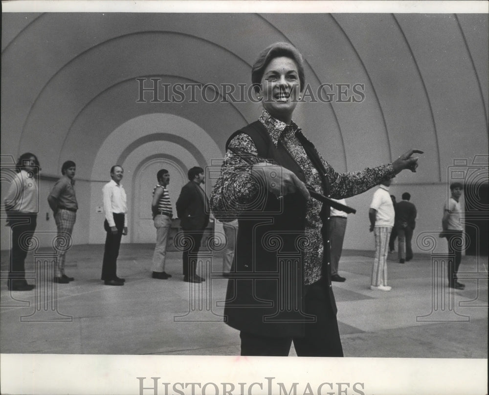 1973 Press Photo Rehearsal for &quot;The Merry Widow&quot; at Washington Park, Wisconsin-Historic Images