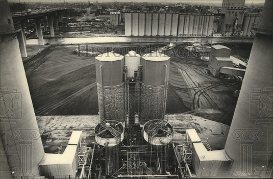 1980 Press Photo plant where coal is pulverized before sent to the boiler system-Historic Images