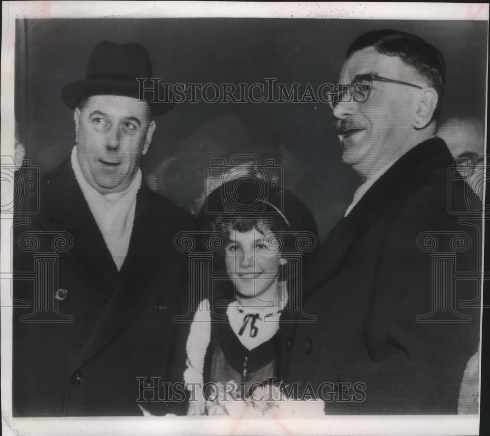 1954 Press Photo Dr. Walter Schreiber &amp; Leopold Figi, Big Four Conference-Historic Images