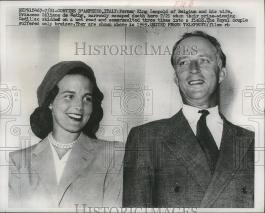 1957 Press Photo Belgium Royal Family--King Leopold and his wife - mja79961 - Historic Images