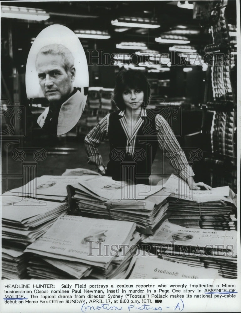 1983 Press Photo Sally Field in &quot;Absence of Malice&#39; - Historic Images