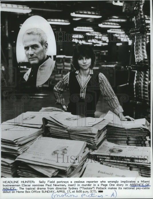 1983 Press Photo Sally Field in "Absence of Malice' - Historic Images